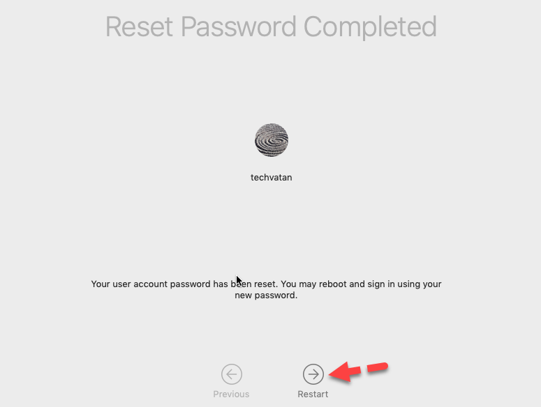 MacOS Mojave password has been Reset