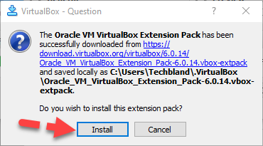 Install Virtualbox Extension Pack