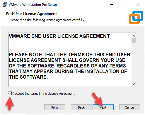 VMware End-User License Agreement