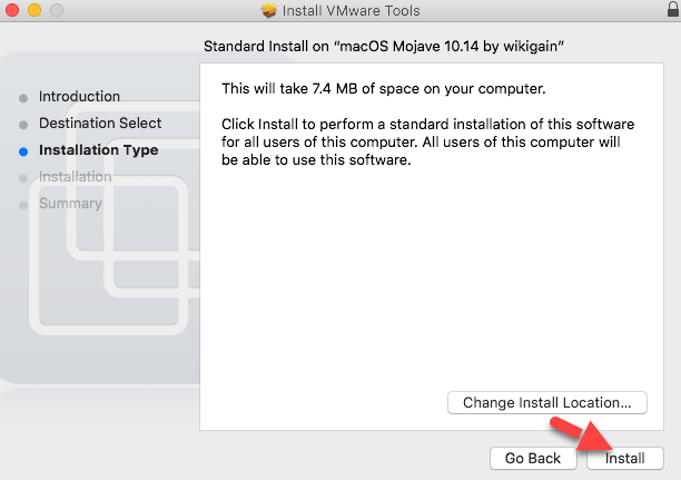 How to Install Vmware Tools on MacOS Mojave