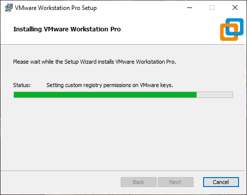 Installating VMware on Windows 10