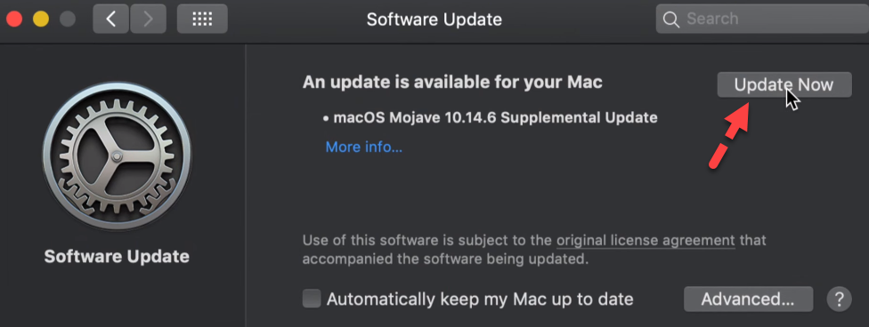 Update MacOS Mojave on Virtualbox