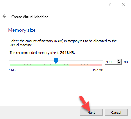 Virtual Machine Memory Size