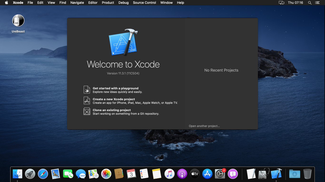 Installed XCode on macOS Catalina on Windows PC