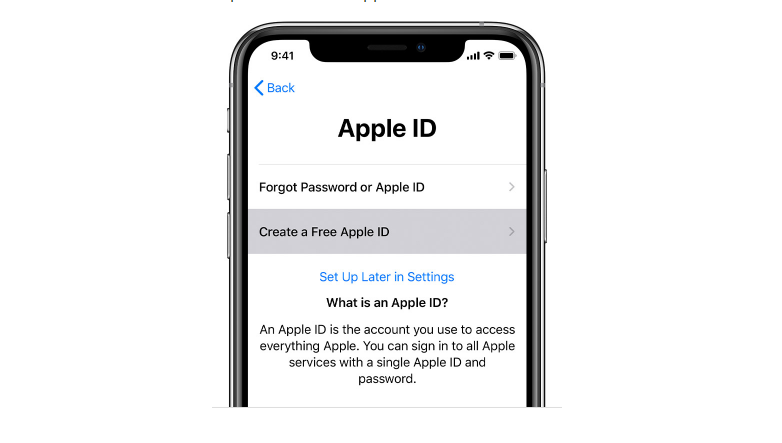 How to create apple id