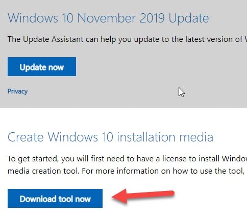 install Windows from usb