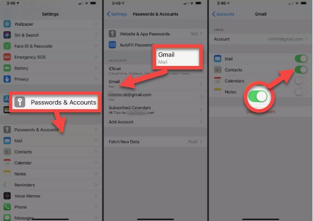how to transfer contacts from android to iPhone