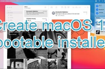 create macOS 11 Big Sur bootable USB