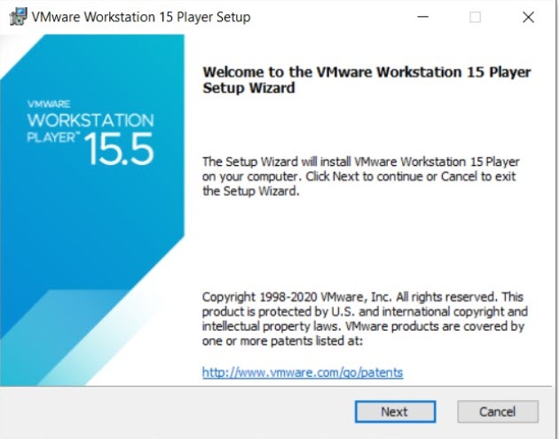 install vmware player on windows 10