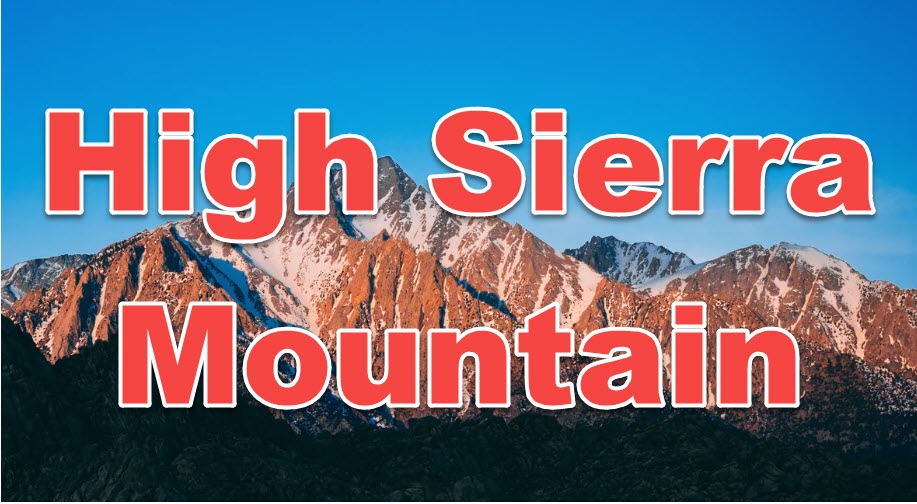 high sierra mountain