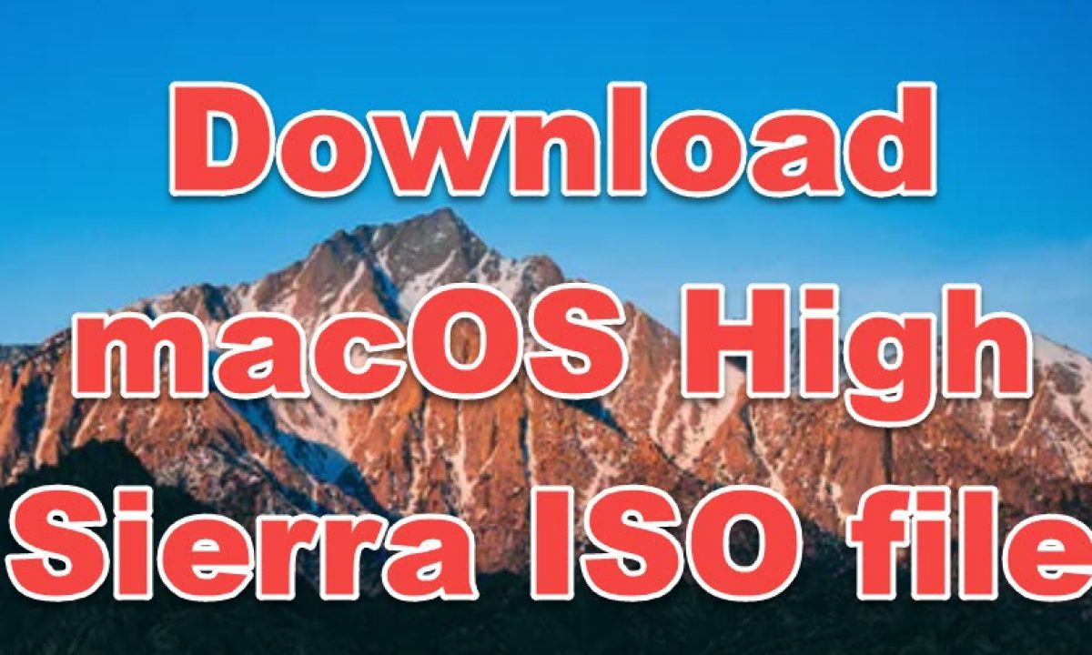 download mac os high sierra iso